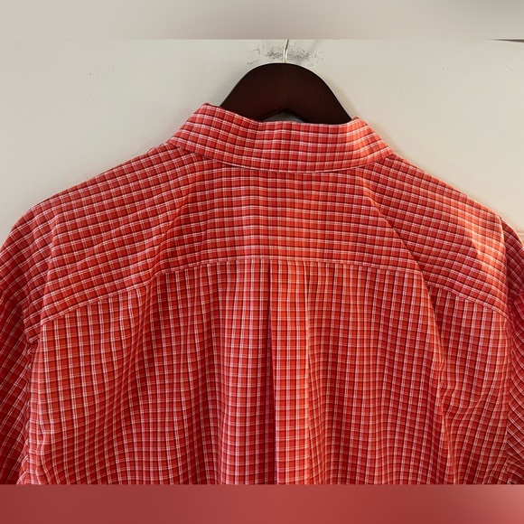 Eddie Bauer Wrinkle Resistant Bright Orange Dress Shirt Like New Men’s Size XL - Picture 8 of 15